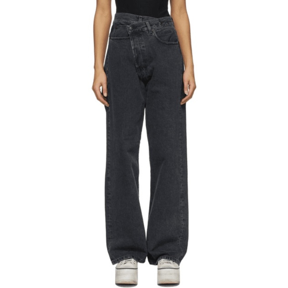 R13 Wide Leg Crossover Jeans